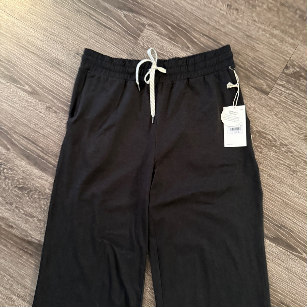 Vuori Halo Wide Leg In Black Heather New - Picture 2 of 4
